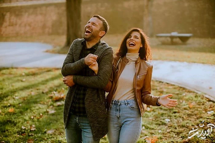 زندگی رویایی زن و شوهر خنده و شوخی در رابطه